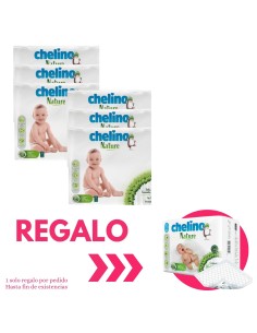 Pack 6 Pañales Chelino Nature Talla 6 | Chelino - Nappy.es