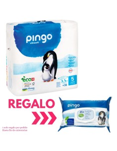 paquete de pañales ecológicos pingo talla 5 en Nappy.es