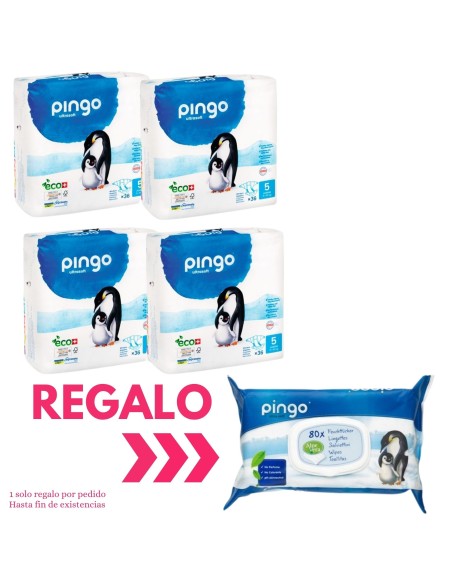 pañales ecológicos pingo talla 5 en Nappy.es