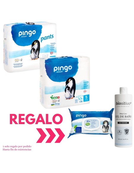 Pack Pingo con pañales talla 5 36uds + Pants Talla 5 con 28uds