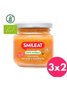 Oferta Potito manzana, naranja y zanahoria ecológica tarrito 130g. +6M