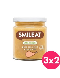 Oferta Potito pollo con arroz ecológico tarrito 230g. +6M Smileat