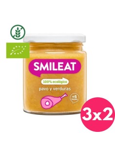 Oferta Potito pavo con verduras ecológico tarrito 230g. +6M Smileat