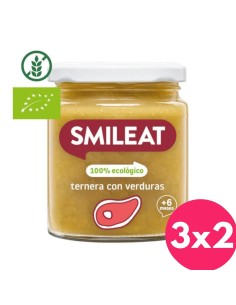 Oferta Potito ternera con verduras ecológico tarrito 230g. +6M Smileat
