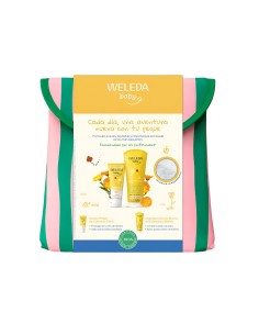 Neceser Weleda Baby Verano Cuidado de la Piel | Champú-Gel + Crema Pañal Caléndula 2