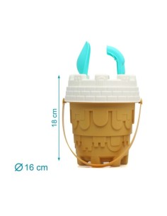 Oferta Set cubo de playa castillos Kiokids (+ 18 meses) | Nappy.es 2