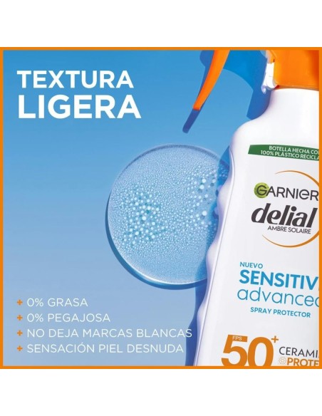 Spray Protector solar FPS50 (270ml) | Garnier Delial - Nappy.es