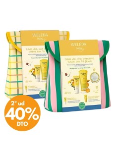 Neceser Weleda Baby Verano Cuidado de la Piel | Champú-Gel + Crema Pañal Caléndula