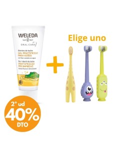 Pack Mis primeros dientes. Cepillo Dr. Brown’s + Gel Dentífrico Weleda