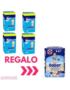Pack Dodot 4 cajas Talla 5 Bebé‑Seco 432uds – en oferta