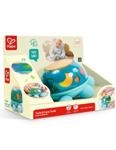 Tortuga musical Hape Twist & Tune 0M+ | Juguete sensorial bebé 2