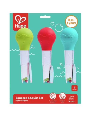 Mega cuentagotas turquesa Hape 18M+ | Juguete de baño