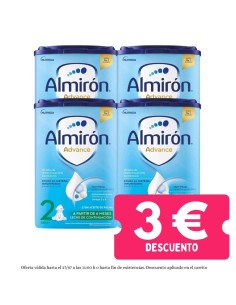 Pack 4 Leches de Fórmula Almirón Advance 2 800 g +6 Meses