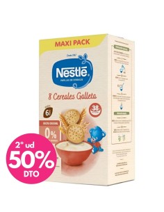 Papilla de 8 cereales con galleta maría 950gr 6M+ | Nestlé - Nappy.es