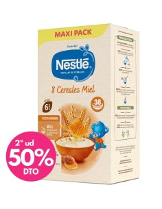 Papilla de 8 cereales con miel 950gr 6M+ | Nestlé - Nappy.es