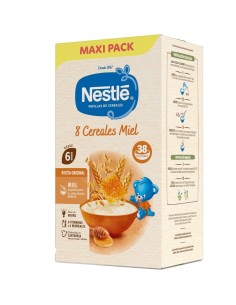Papilla de 8 cereales con miel 950gr 6M+ | Nestlé - Nappy.es