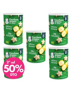 Pack 5uds puff cereales con plátano 35gr | Gerber - Nappy.es