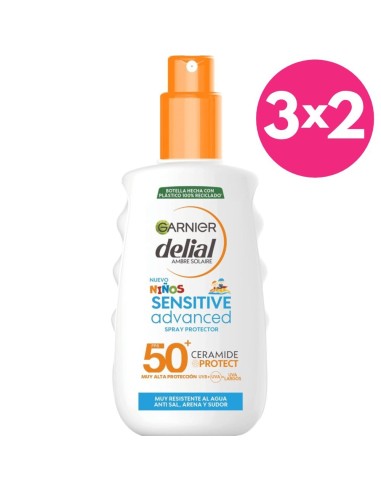 Protector solar niños FPS50 (200ml) | Garnier Delial - Nappy.es