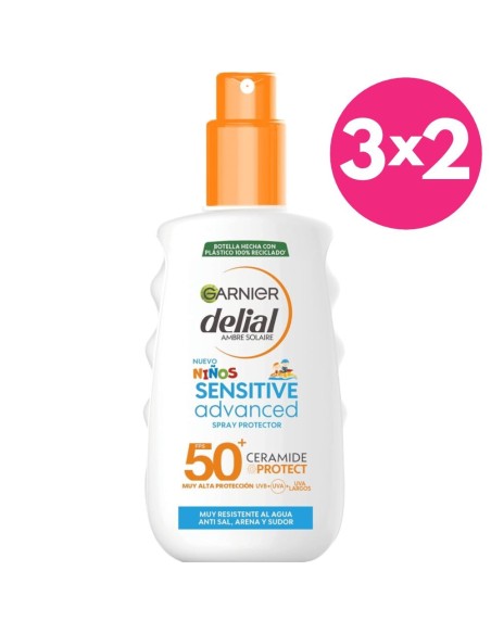 Protector solar niños FPS50 (200ml) | Garnier Delial - Nappy.es