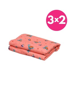 Toalla playa de microfibras color rosa Kiokids