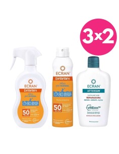 Pack Solar Bebé Ecran SPF50 – Leche Protectora + Bruma + Aftersun