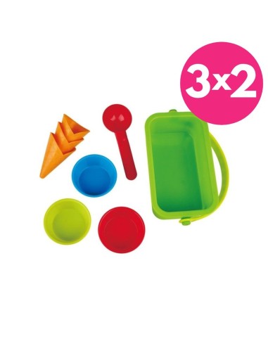 Moldes Helados para Playa Hape | Set 8 Piezas Juguete Arena +18 Meses
