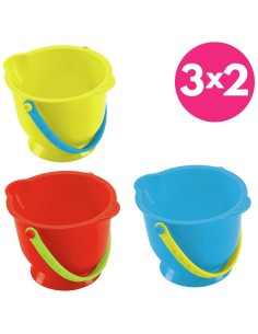 Cubo de playa Hape 1L juguete arena bebé cubo infantil 17 cm