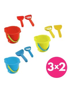 Cubo de Playa Infantil con Pala y Rastrillo Hape - Especial Verano
