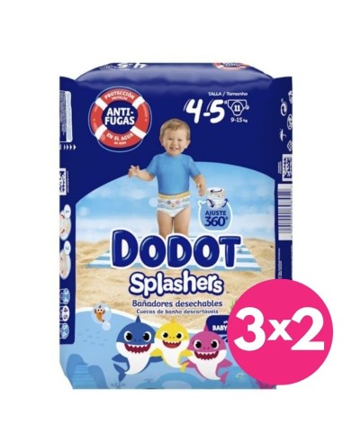 Dodot Splashers Talla 4-5 11 uds (9-15 kg) - Pañal de Agua Desechable