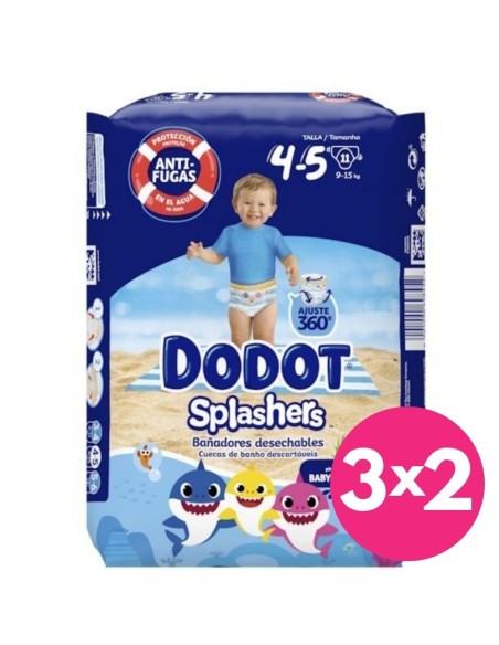 Dodot Splashers Talla 4-5 11 uds (9-15 kg) - Pañal de Agua Desechable