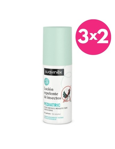Loción Repelente Mosquitos e Insectos Suavinex | Apto Bebés +12 Meses 100 ml