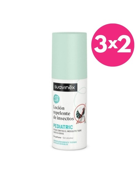 Loción Repelente Mosquitos e Insectos Suavinex | Apto Bebés +12 Meses 100 ml