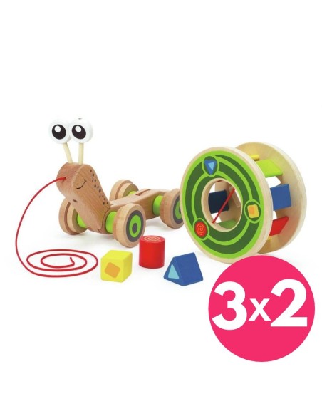 Caracol clasificador de formas | Hape - Nappy.es