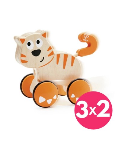 compra Gatito de madera "presiona y avanza" | Hape - Nappy.es