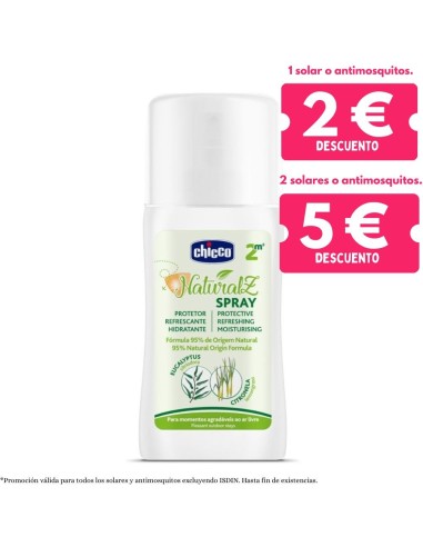 Chicco Spray Protector y Refrescante Natural 2M+ 100ml - Especial Verano