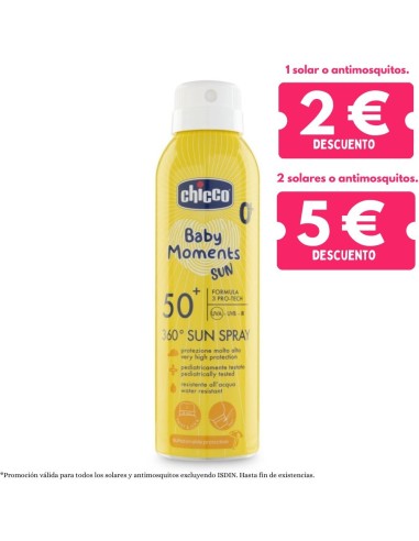 Spray Solar 360° SPF50+ Bebé 150ml Chicco