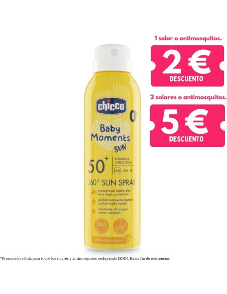 Spray Solar 360° SPF50+ Bebé 150ml Chicco