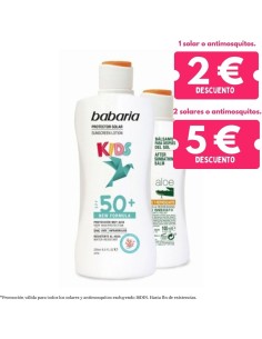 Pack Protección Solar Infantil Babaria SPF50 + Aftersun Aloe Vera + Spray Antimosquitos Bebé Alphanova