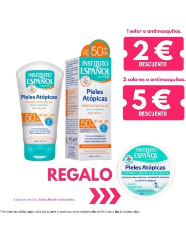 Protector solar SPF50+ Pieles atópicas 150 ml. Instituto Español
