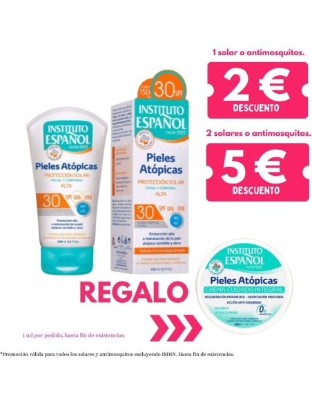 Protector solar SPF30 Pieles Atópicas 150 ml. Instituto Español