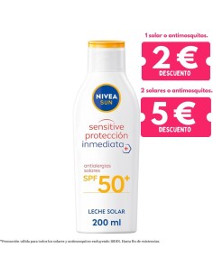 Leche Solar Sensitive SPF50 200ml – NIVEA SUN Protección antialérgicas
