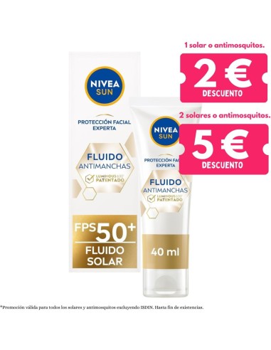 Fluido Solar Antimanchas SPF50 40ml – NIVEA SUN Luminous 630