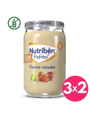 Potito Frutas variadas tarrito 235g. +6M Nutribén