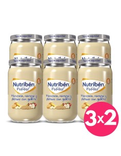 Potito manzana, naranja y plátano con galleta | Nutribén - Nappy.es