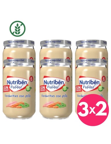 Potito verduritas con pollo | Nutribén - Nappy.es