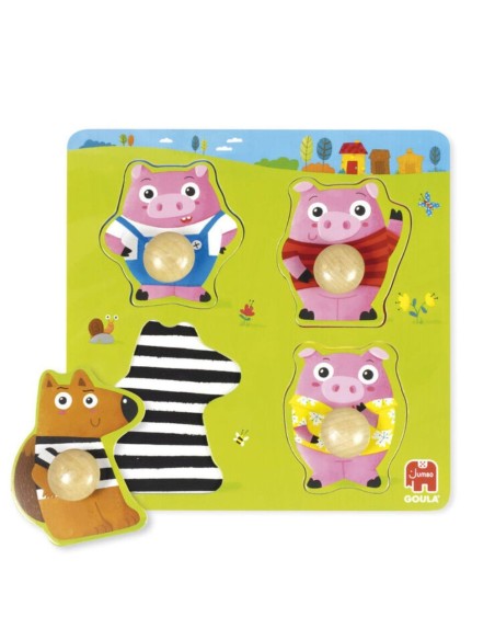 Puzzle 3 Little Pigs - Puzzle Educativo Los Tres Cerditos