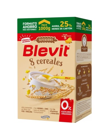 Blevit Superfibra 8 Cereales 1000 g | Papilla bebé 5M+