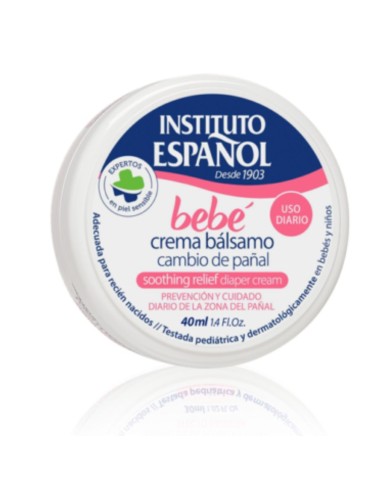 Oferta Tarro crema bálsamo pañal. 40ml Instituto Español