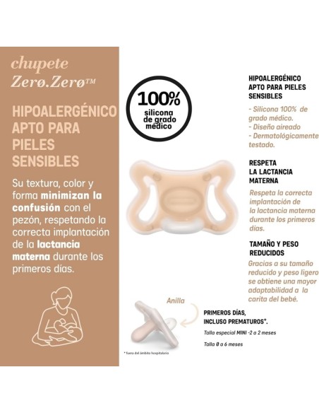 Chupete Zero Zero Light Bebés 0 a 6 Meses Suavinex | Tetina Fisiológica