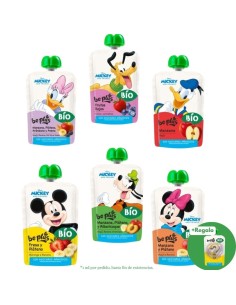 Pack 5 pouch BIO Disney Be Plus 100g frutas ecológicas para bebé surtido